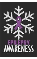Epilepsy Awareness: Christmas Snowfall College Ruled Epilepsy Awareness Journal, Diary, Notebook 6 x 9 inches with 100 Pages
