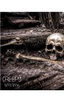 Creepy Notebook Collection: Looking for the perfect CREEPY or HORROR themed Notebook/Composition Book for yourself or for a friend. Try our new collection of Creepy Notebooks f