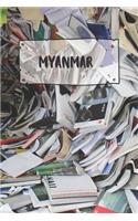 Myanmar: Liniertes Reisetagebuch Notizbuch oder Reise Notizheft liniert - Reisen Journal für Männer und Frauen mit Linien