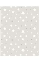 Star Notebook: Cute Journal Book Ruled Lined Page Paper For Teen Girl Boy Women Princess Writing Diary Record Planner Note Pad School College Kawaii Gray Sky Spark(10 Star Notebook)