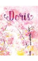 Doris: Personalized Journal - A Pink Cherry Blossom Diary