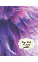 Composition notebook Blur Bird chickens feather