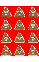 Emoji Notebook Lined Composition Journal For School Kids, Students And Teachers: 120 Page Ruled School Composition Notebook Journal With Funny Poop Emojis For Kids or Adults - 8.5 by 11 inches(30 Kool Kidz)