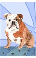 Journal Notebook For Dog Lovers, English Bulldog Sitting Pretty 2: 162 Lined and Numbered Pages With Index For Journaling, Writing, Planning and Doodling, For Women, Men, Kids, Easy To Carry Size.(12 Wagworthy Lined Series 2)