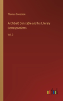 Archibald Constable and his Literary Correspondents