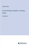 Art Of Poetry An Epistle To The Pisos; Essays