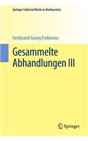 Gesammelte Abhandlungen III