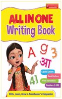 All in one Writing Book Eng & Hindi (Alphabet Capital, Small, Numbers & Varnamala)