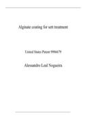 Alginate coating for sett treatment: United States Patent 9986679