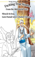 Therapy Colouring book for kids & adults 'Exciting True Stories from the Sikh World Vol2'