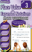 Place Value and Expanded Notations Math Workbook 3rd Grade: Place Value Grade 3, Expanded and Standard Notations with Answers