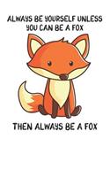 Always Be Yourself Unless You Can Be A Fox Then Always Be A Fox