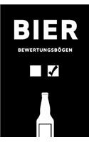 Bier Bewertungsbögen