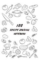 100 Recipes Journal Notebook