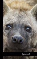 Hyena Cub: small lined Hyena Notebook / Travel Journal to write in (6'' x 9'') 120 pages