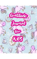 Gratitude Journal for Kids: 5-Minute Daily Diary of Positivity with Cute Unicorn Matte Cover Design Notebook Prompts to Write In Per Day - Perfect Gift for Girls, Boys, Teens, 