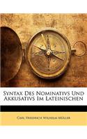 Syntax Des Nominativs Und Akkusativs Im Lateinischen