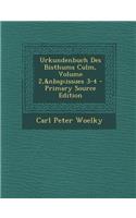 Urkundenbuch Des Bisthums Culm, Volume 2, Issues 3-4