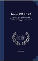 Boston, 1822 to 1922