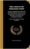 Why a Note to the Athanasian Creed?