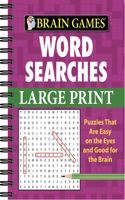 Brain Games - Word Searches - Large Print (Purple)