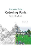 Coloring Paris: Volume 3 - Intricate Color: Color, Relax, Create