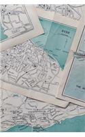 A Variety of Maps Travel Journal: 150 Page Lined Notebook/Diary