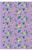 Sketchbook: Flying (Purple) 6x9 - Blank Journal with No Lines - Journal Notebook with Unlined Pages for Drawing and Writing on Blank Paper