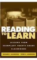 Reading to Learn