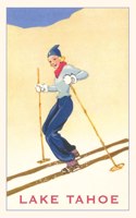 Vintage Journal Girl Skiing, Lake Tahoe