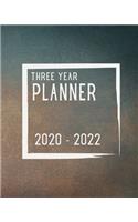 Three Year Planner 2020 - 2022
