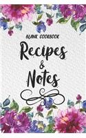 Blank Cookbook Recipes & Notes
