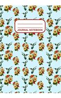 Journal Notebook: Journal, Notebook, Or Diary - Humming Bird Flowers Pattern Cover Design - 120 Blank Lined Pages - 7" X 10" - Matte Finished Soft Cover