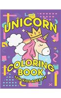 Unicorn Coloring Book for Kids Ages 2-4