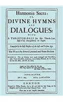 Harmonia Sacra or Divine Hymns and Dialogues. with a Through-Bass for the Theobro-Lute, Bass-Viol, Harpsichord or Organ. Book II. [Facsimile of the 1726 edition, printed by William Pearson.]