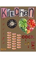 Recipe note (Blank Cookbook Recipes & Notes