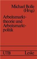 Arbeitsmarkttheorie Und Arbeitsmarktpolitik