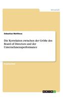 Korrelation zwischen der Größe des Board of Directors und der Unternehmensperformance