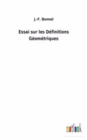 Essai sur les Définitions Géométriques