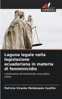 Laguna legale nella legislazione ecuadoriana in materia di femminicidio