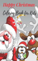 Happy Christmas Coloring Book for Kids