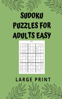 Sudoku Puzzles For Adults Easy: Large Print