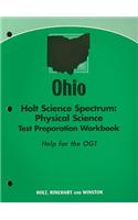 Ohio Holt Science Spectrum: Physical Science Test Preparation Workbook