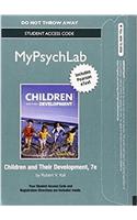 New Mylab Psychology with Pearson Etext -- Standalone Access Card -- For Children and Their Development