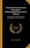 Integration Einer Linearen Homogenen Differentialgleichung Vierter Ordnung