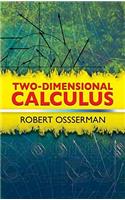 Two-Dimensional Calculus: (Dover Books on Mathematics)