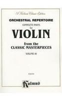comp. Parts for Violin from Masterpieces, III