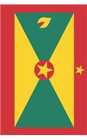 Grenada Flag Notebook - Grenadian Flag Book - Grenada Travel Journal: Medium College-Ruled Journey Diary, 110 page, Lined, 6x9 (15.2 x 22.9 cm)