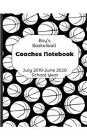 Boys Basketball Coaches Notebook July 2019 - June 2020 School Year