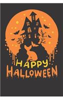 Notebook 6x9 Dot Grid: Sphynx Cat Happy Halloween Gift